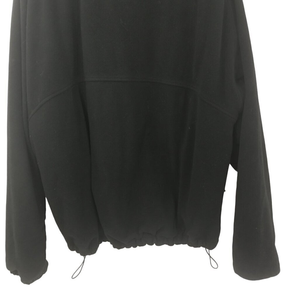 Pearl Izumi Full Zip Black Mock Neck Fleece Jacket Size L Mens Pockets Cycling - Picture 10 of 12